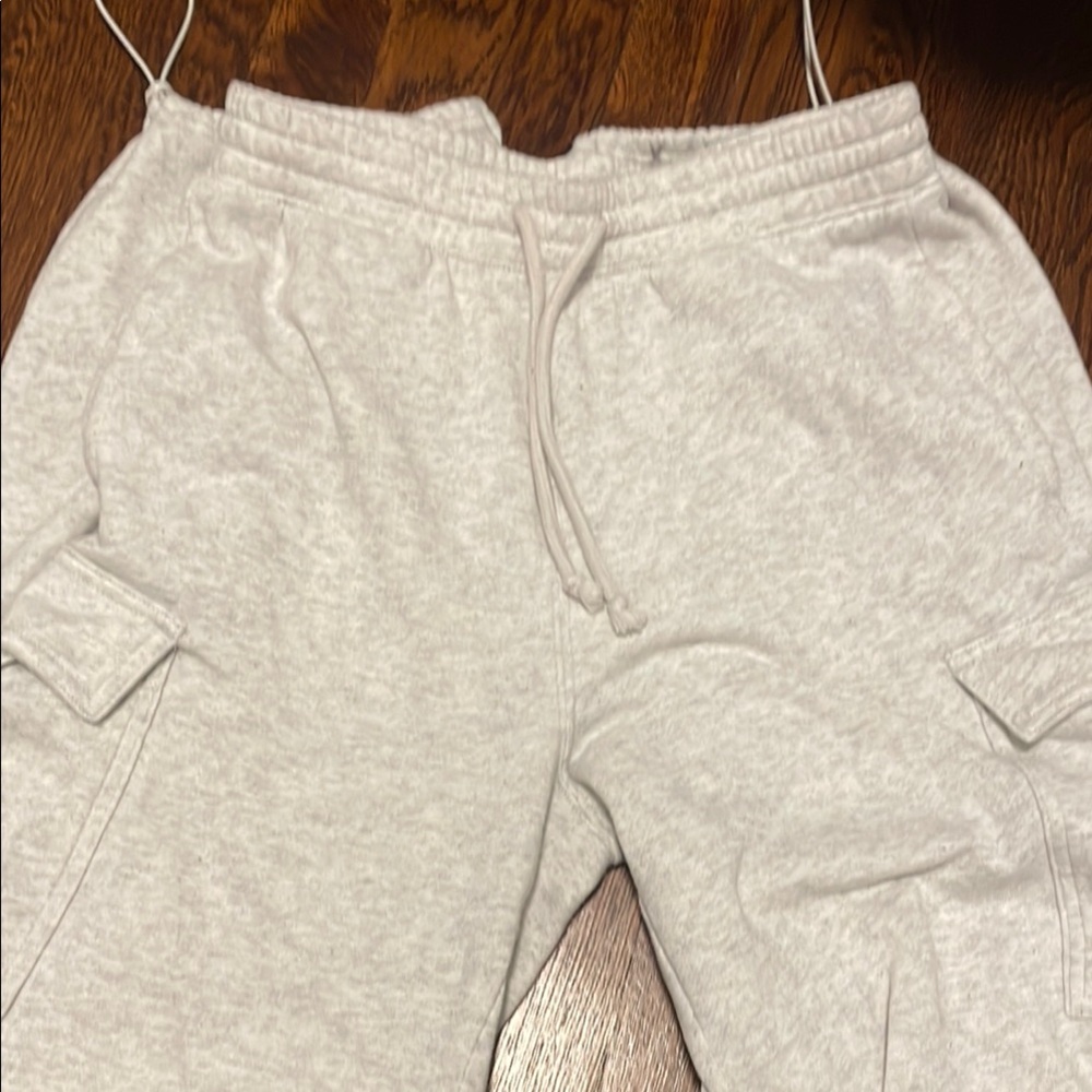 Gray Cargo Jogger Pants